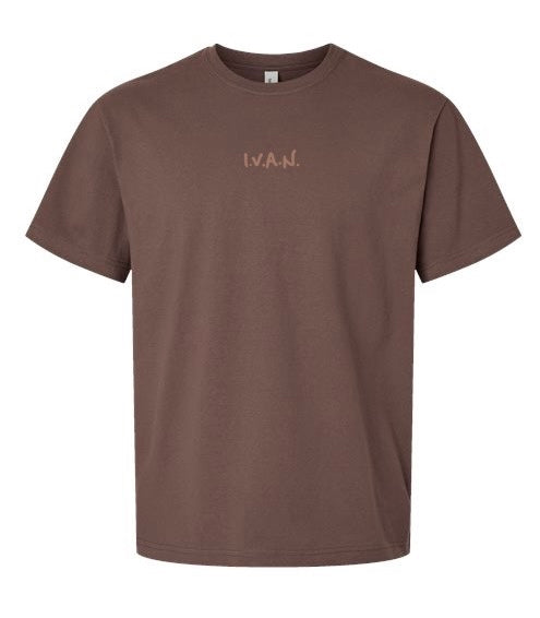I.V.A.N. Profile Tee - in Mocha.