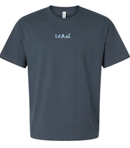 I.V.A.N. Profile Tee-- in Slate.
