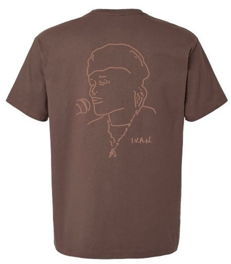 I.V.A.N. Profile Tee - in Mocha.